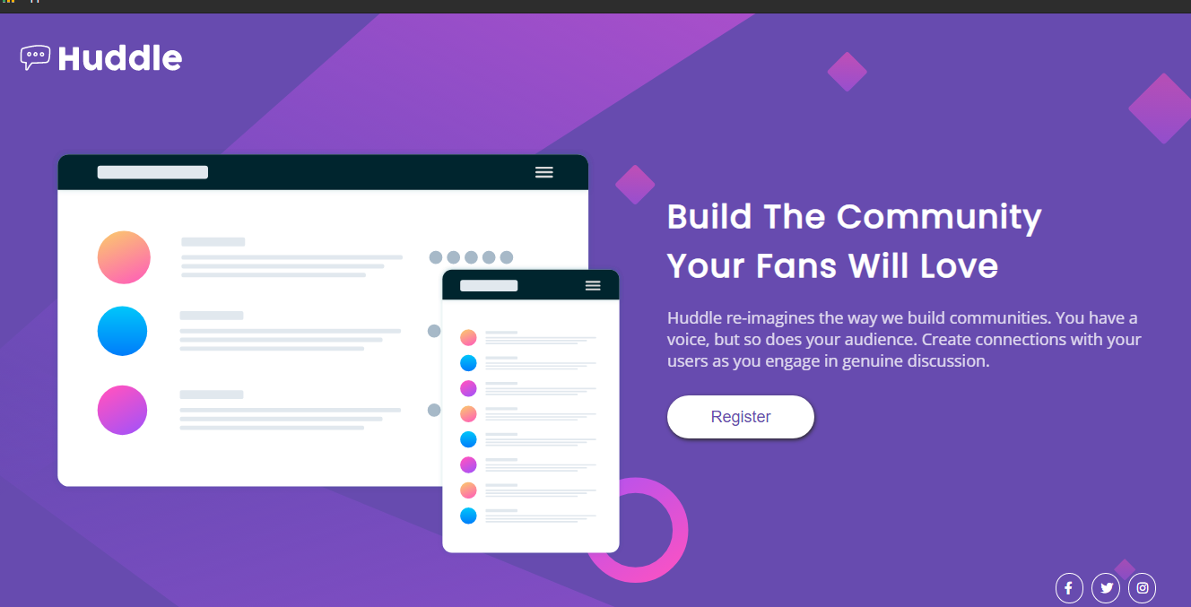 single landing page